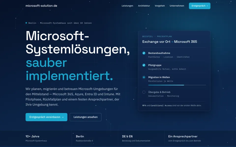 Website von microsoft-solution.de